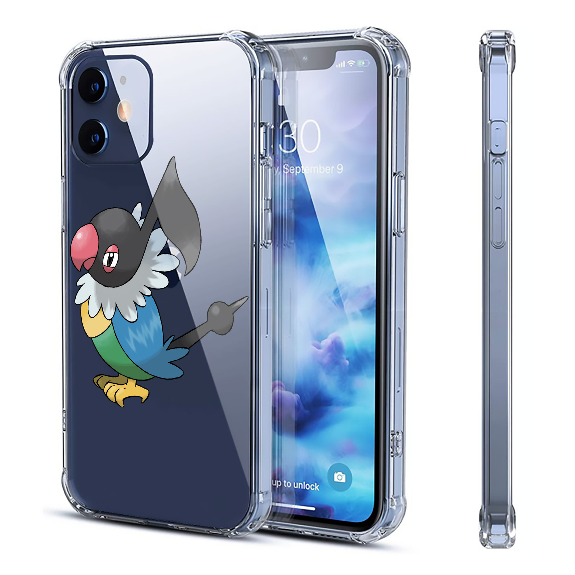（画像用） ポケットモンスター Pokémon 【iPhone 12シリーズ対応】透明スマホケース（クリアソフトケース）